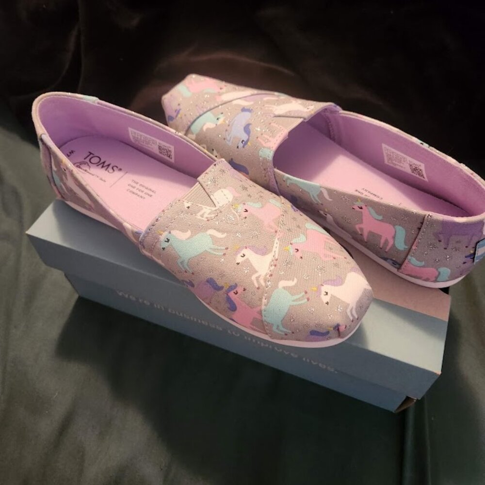 TOMS Alpargata Unicorn  Women’s Shoes – Light Gray Sz 7